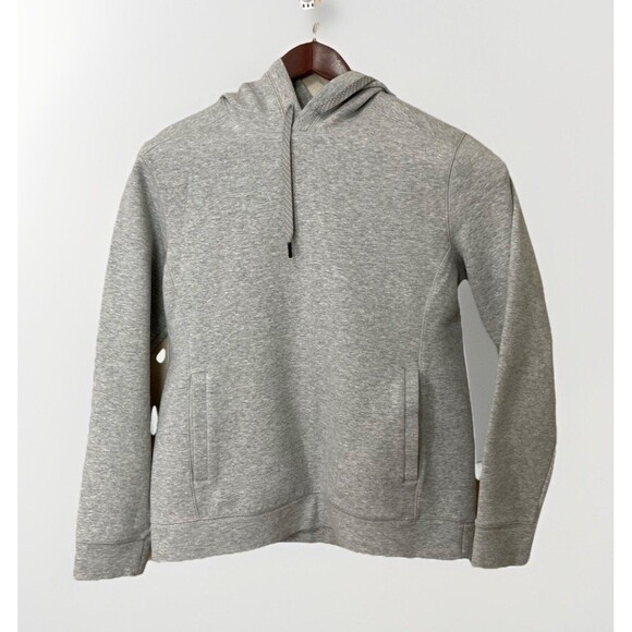 01.ALGO Men’s Performance Hoodie M Gray Pullover Athletic Gym Training Casual - Picture 1 of 9